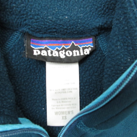 Patagonia Capilene Pullover Women XS 4 Expedition Polartec Zip Neck‎ Jacket Blue - Picture 2 of 15
